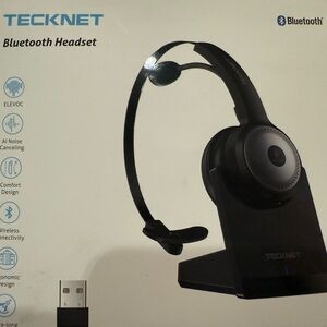 TeckNet Black Bluetooth Headset